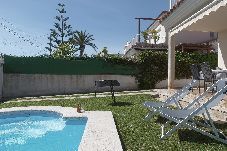 Huis in Vinaroz / Vinaros - Casa Mar con piscina privada, A/A y Wi-Fi delante 