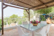 Covered terrace area at Casa Mar next to Talamanca beach