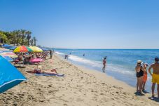 Beach near this apartment in Nagueles (Marbella)