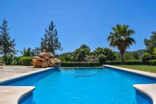 Detail of the private swimming pool of Villa Coqueta in Ibiza