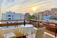 Balcony of the accommodation with a magnificent view to watch the sunset