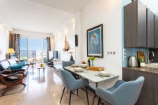 kitchen open to living room