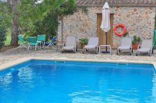 swimming pool, blue, water, holidays, stone house, sun loungers